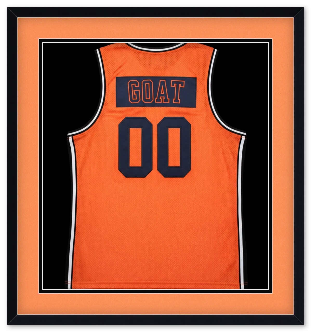 CustomPictureFrames.com Solid Wood Jersey Shadow Box Frame - Matte Black - Sizes 28x30 - Wall Display With Double Mat Made in the USA